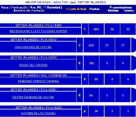 ranking Raza 2007